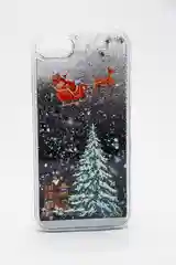 Жидкий силиконовый чехол для iPhone, с блестками