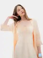 Конфетный атласная пижама LaFemme, 4 предмета