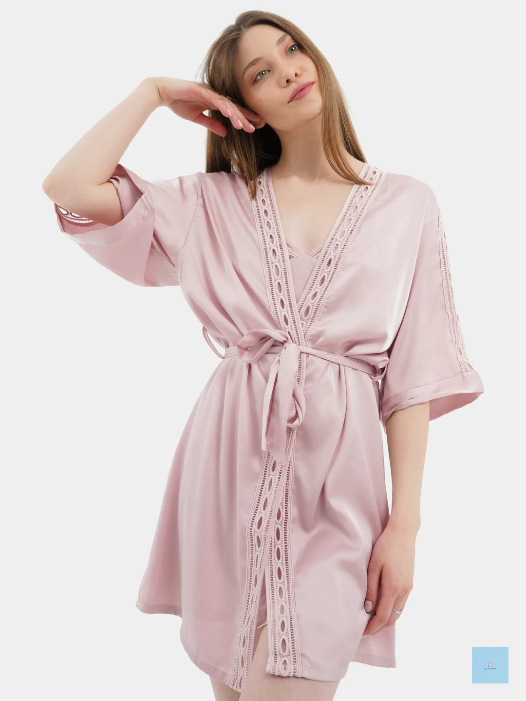 Конфетный пижама атласная LaFemme