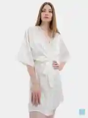 Белый пижама атласная LaFemme