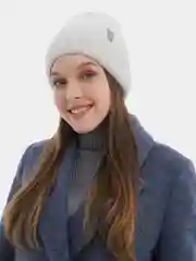 Белый шапка вязаная Velanso, ангора