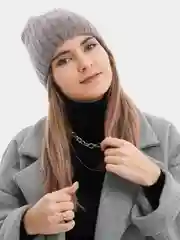 Хаки шапка Velanso, ангора