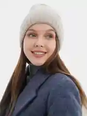 Бежевый шапка Velanso, ангора