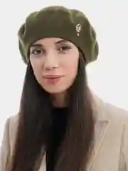 Фетровый берет однотонный, на флисе, Di Lana