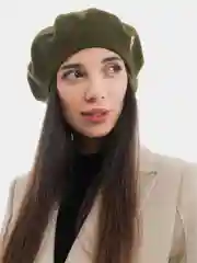 Фетровый берет однотонный, на флисе, Di Lana