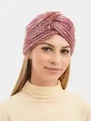 Коралловый чалма женская, вязаная