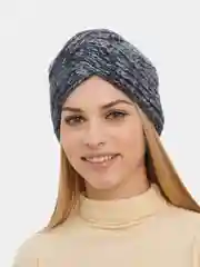 Синий чалма женская, вязаная