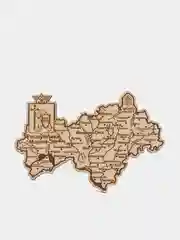 Магнит деревянный "Республика Марий Эл"