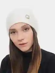 Белый шапка Korkki из мохера