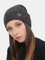 Черный шапка Korkki из мохера