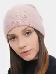 Коралловый меланж шапка Korkki из мохера