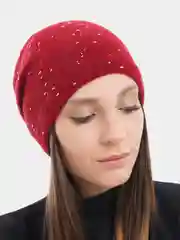 Красный шапка шерстяная