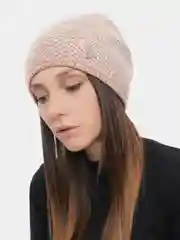 Коралловый меланж шапка вязаная Korkki удлиненная