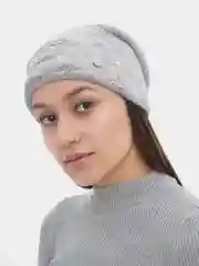 Серебряный шапка вязаная Korkki из мохера