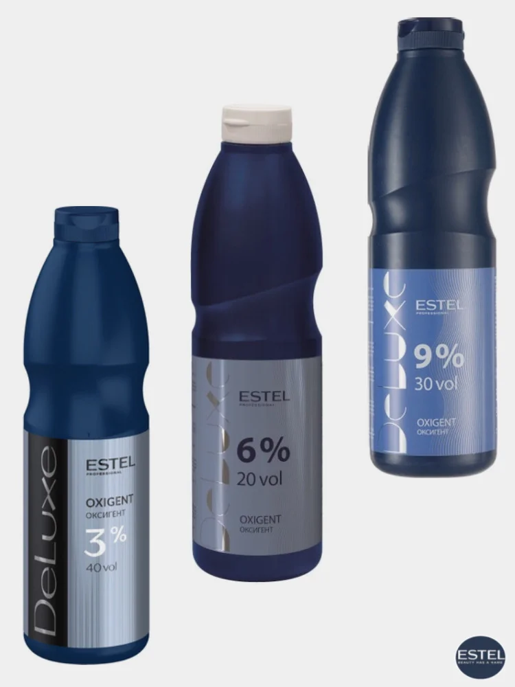 Оксигент 3%, 6%, 9%, 12%, 1,5%, пастельного тонирования Estel Professional Deluxe, 1000 мл