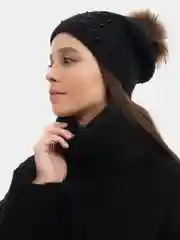 Шапка Odissey вязаная, натуральный помпон