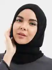 Капор двуслойный из ажурного трикотажа