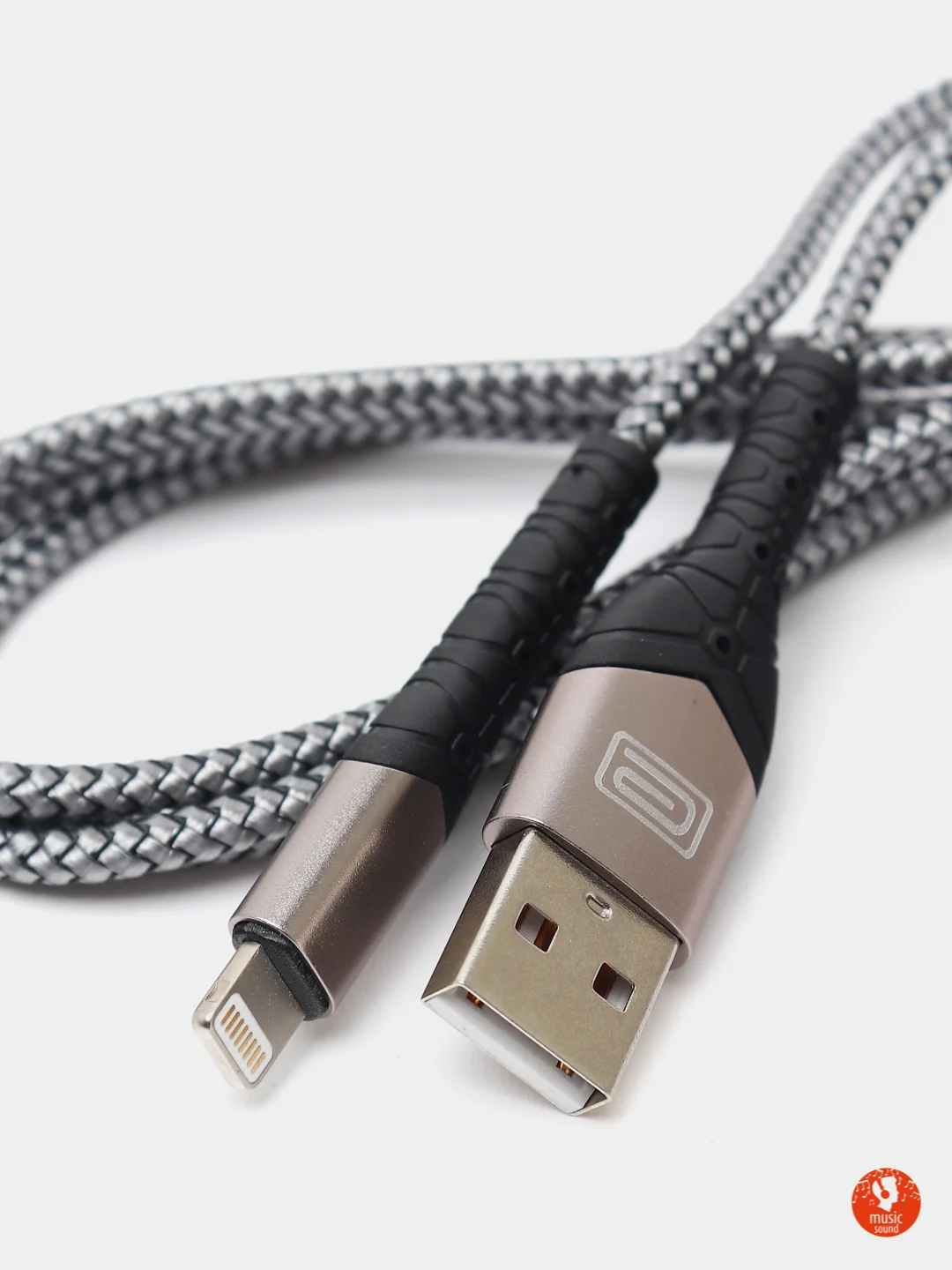 Угольный usb кабель Earldom  Type C /  iPhone
