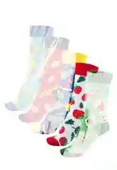Носки новогодние длинные Фрукты