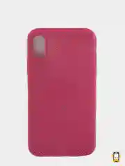 Багровый чехол iPhone Xs Max пластиковый+силиконовый в сетку