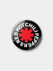 Черный значок "Red Hot Chili Peppers", 37 мм