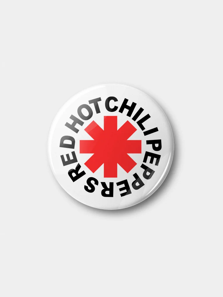 Белый значок "Red Hot Chili Peppers", 37 мм
