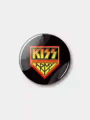 Золотой значок "Kiss", 37 мм
