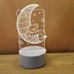 Черный светодиодный 3D ночник