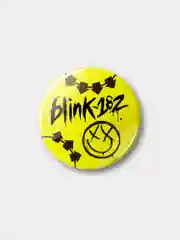 Желтый значок "Blink - 182", 37 мм