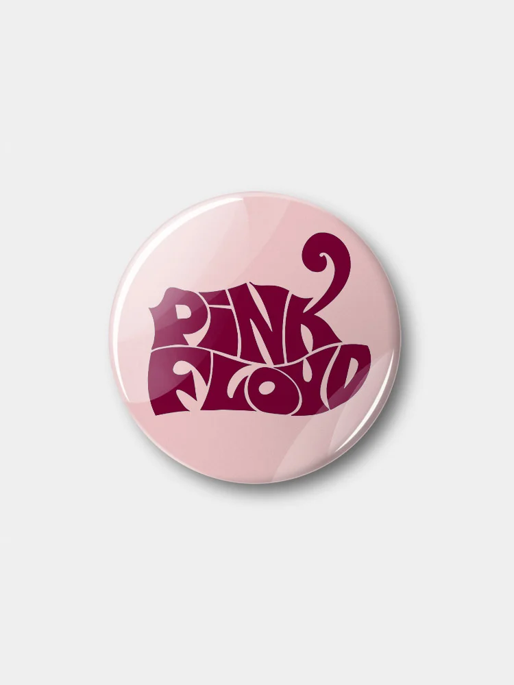 Розовый значок "Pink Floyd", 37 мм