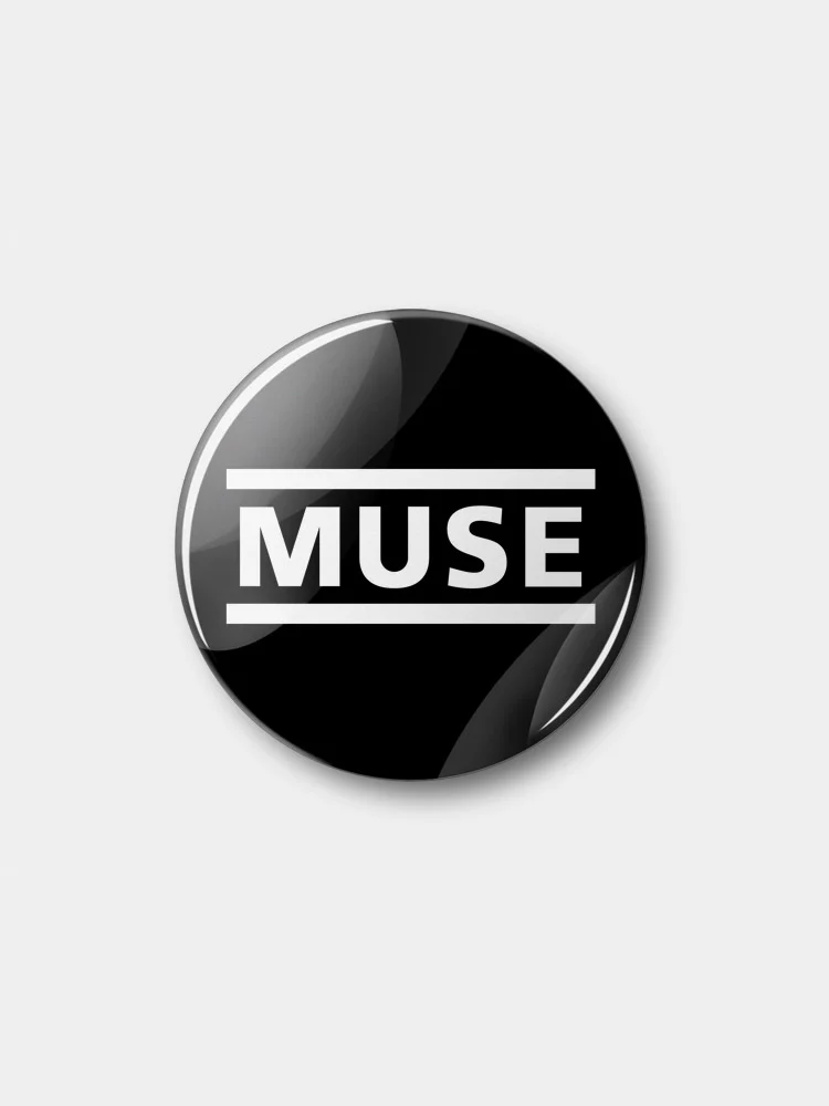 Черный значок "Muse", 37 мм