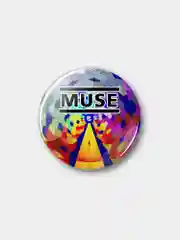 Синий значок "Muse", 37 мм