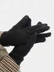 Серебряный женские утепленые перчатки сенсорные