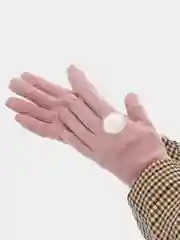 Серебряный женские утепленые перчатки сенсорные