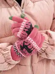 Фуксия перчатки сенсорные