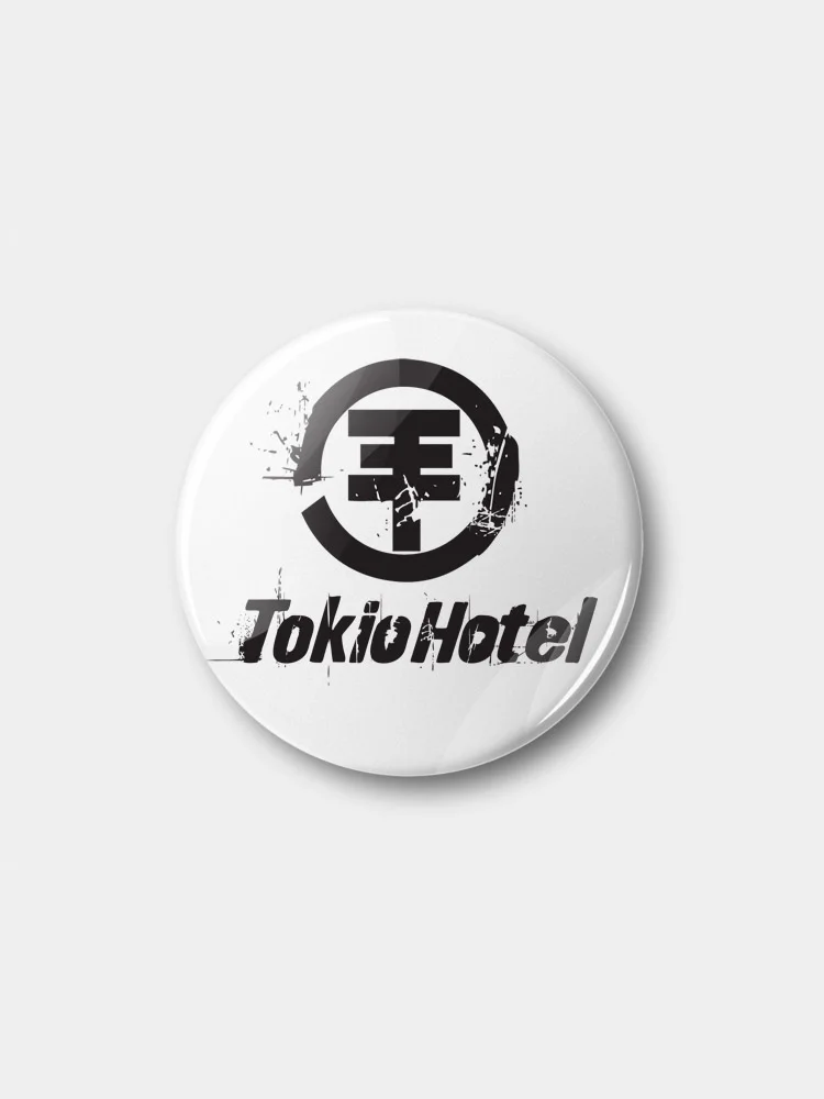Черный значок Tokio Hotel, 37 мм