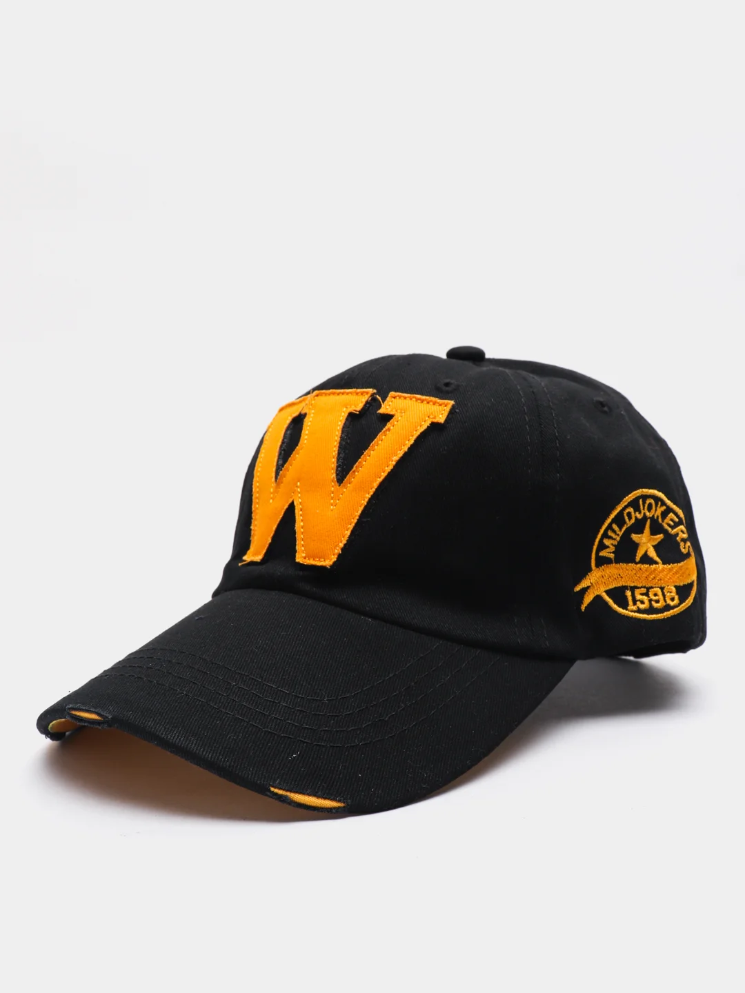 Угольный джинсовая бейсболка "W"