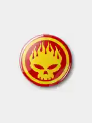 Красный значок "The Offspring", 37 мм