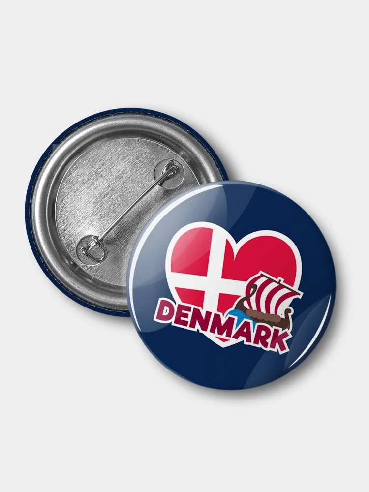 Значок "Denmark", 37 мм