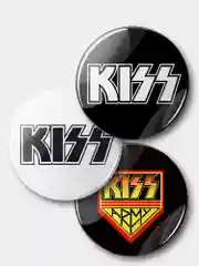 Значок "Kiss", 37 мм