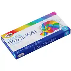 Пластилин Гамма "Классический", 06 цветов, 120 г, со стеком, картон. упаковка