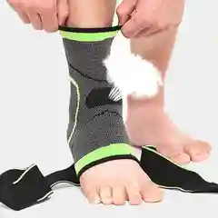 Черный суппорт голеностопа фиксатор лодыжки
