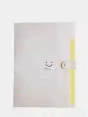 Бежевый папка А4 Smile everytime, на 5 отделений, для удобного хранения документов
