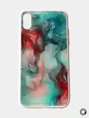 Чехол iPhone XS / X с рисунком акварель (разные цвета)