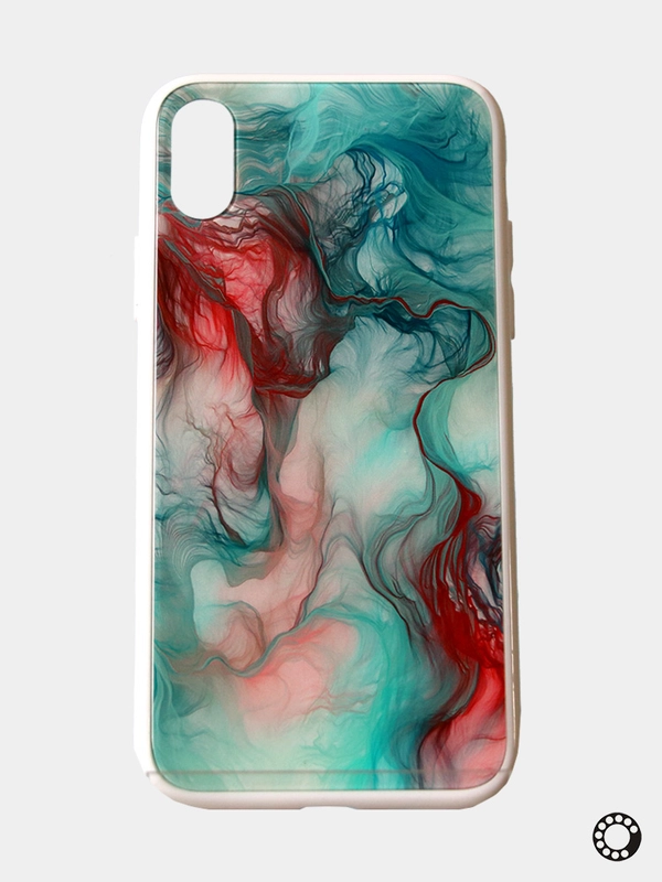 Чехол iPhone XS / X с рисунком акварель (разные цвета)