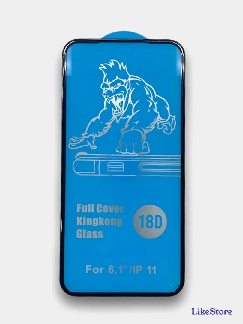 Усиленное защитное стекло iPhone 13, 12, 11, 7, 8, 6, Pro Max. Plus, X, XS, XR, KingKong