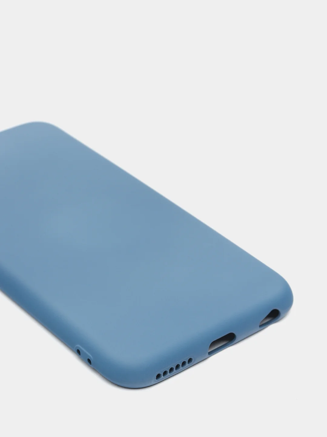 Синий чехол силиконовый для iPhone 11, 11 Pro, 11 Pro Max, Mobios