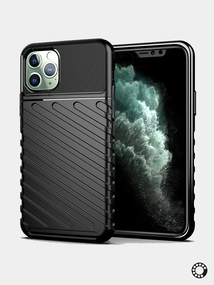 Черный чехол ударопрочный для iPhone 11 Pro Max
