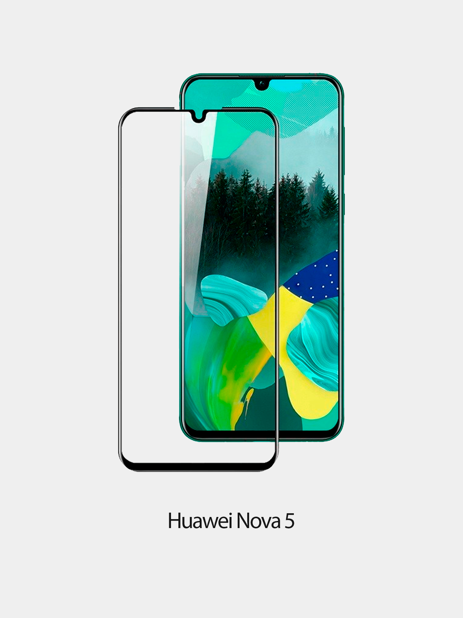 Защитное стекло 5D с тонкой рамкой для Huawei Nova 5Z, P Smart Plus купить  по цене 26.1 ₽ в интернет-магазине Магнит Маркет