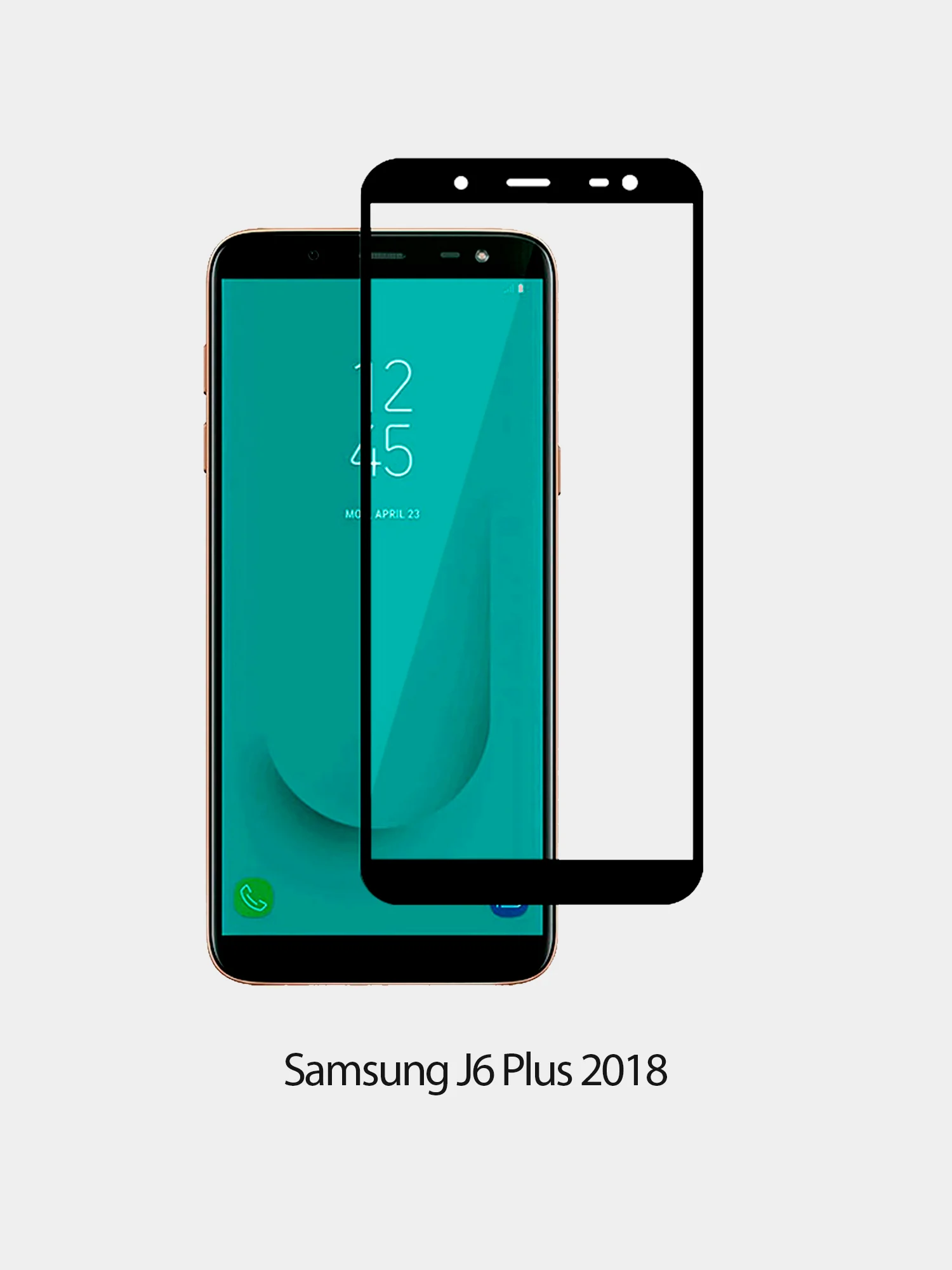 Черный защитное стекло 5D с тонкой рамкой для Samsung A60,A90,A20E 2019,A2 Core,J4 Core 2019